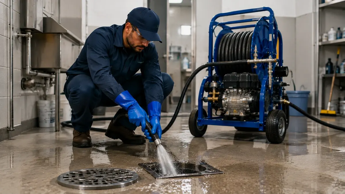 Floor Drain Hydro Jet Cleaning in Mill Valley