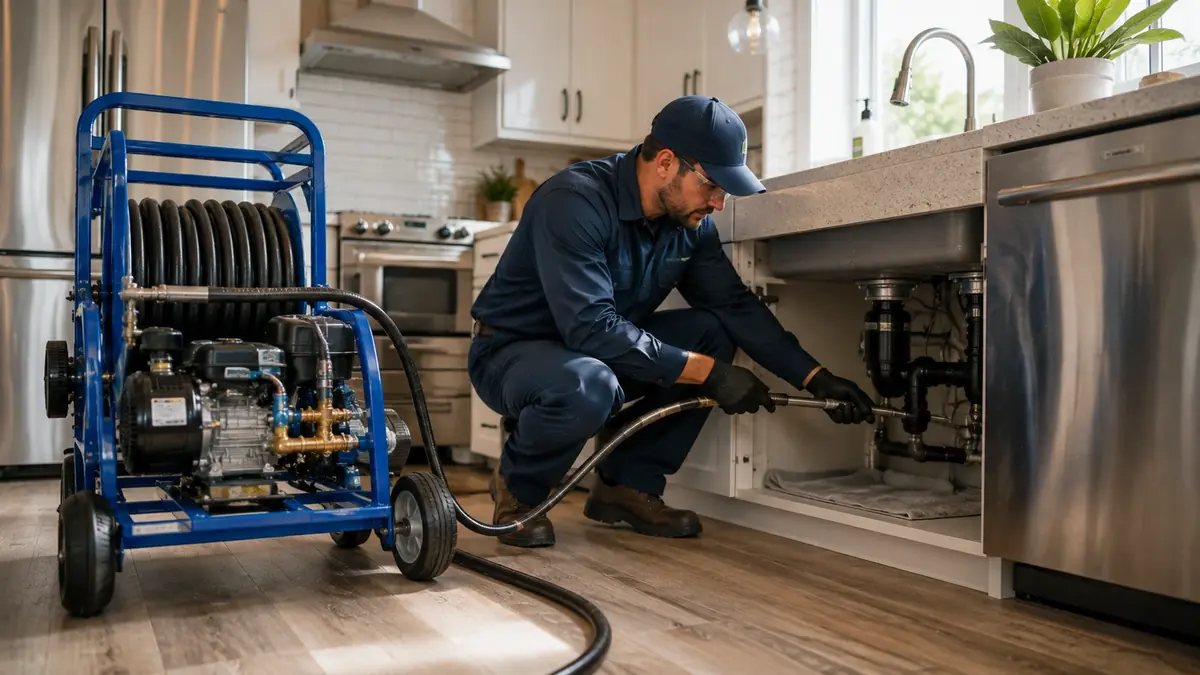 Kitchen Drain Hydro Jetting in Mill Valley