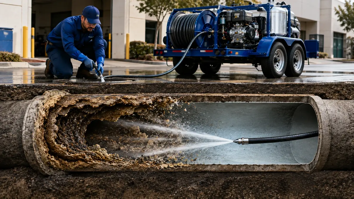 Sewer Pipe Descaling in Mill Valley
