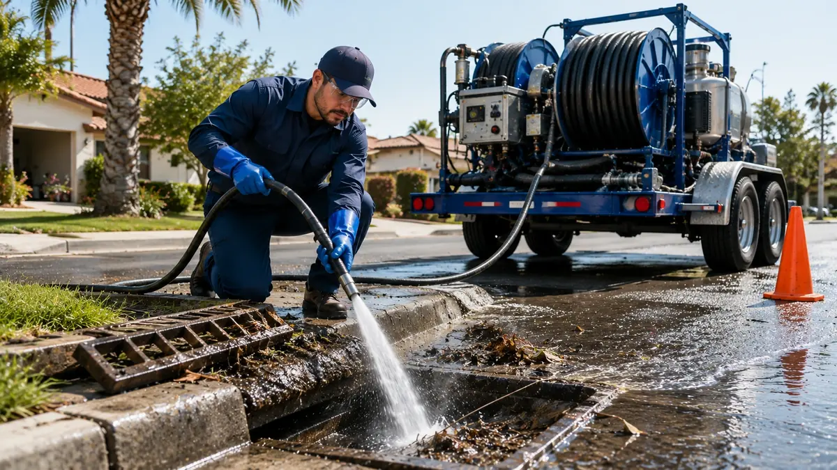 Storm Drain Hydro Jet Cleaning in Mill Valley
