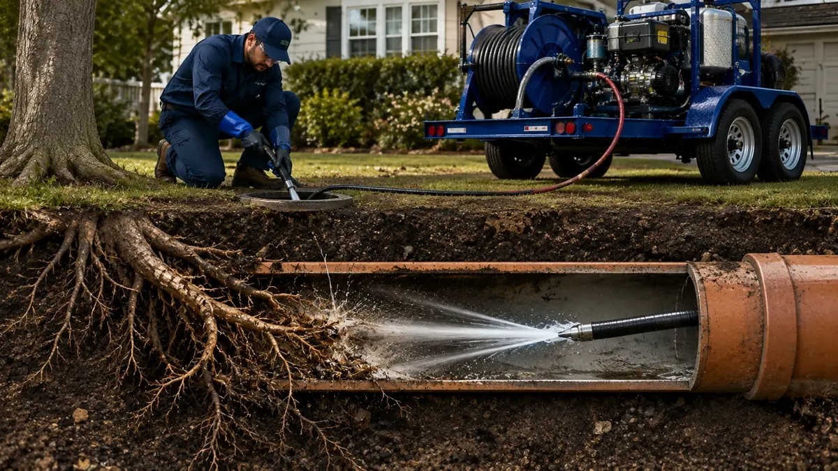 Tree Root Removal with Hydro Jetting in Mill Valley